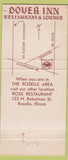 Matchbook Cover - Dover Inn Restaurant Lounge Mount Prospect IL 30 Strike