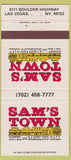 Matchbook Cover - Sam's town Hotel Casino Las Vegas NV 30 Strike