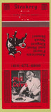 Matchbook Cover - Phil Lehr's Steakery San Francisco CA 30 Strike