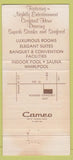 Matchbook Cover - Cock N Bull Tavern Lafayette IN Howard Johnson's 30 Strike