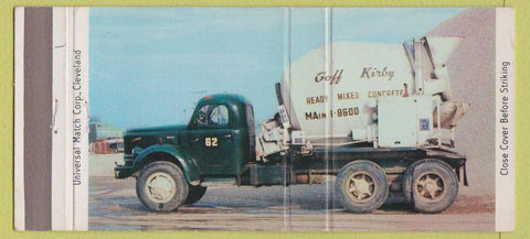 Matchbook Cover - Goff Kirby Concrete Cleveland OH 30 Strike