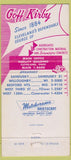 Matchbook Cover - Goff Kirby Concrete Cleveland OH 30 Strike