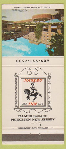 Matchbook Cover - Nassau Inn Princeton NJ 30 Strike