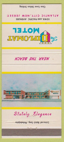 Matchbook Cover - Diplomat Motel Atlantic City NJ 30 Strike