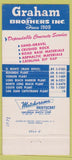 Matchbook Cover - Graham Concrete 1959 El Monte Long Beach CA 30 Strike