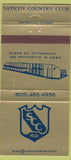 Matchbook Cover - Saticoy Country Club Camarillo CA 30 Strike