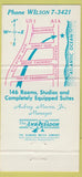 Matchbook Cover - Pan American Motel Miami Beach FL 30 Strike