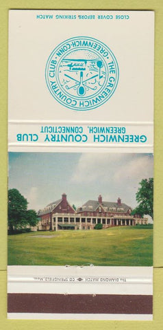 Matchbook Cover - Greenwich Country Club CT 30 Strike