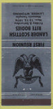 Matchbook Cover - Lander Scottish Rite Bodies Lander WY 1976 silver 30 Strike