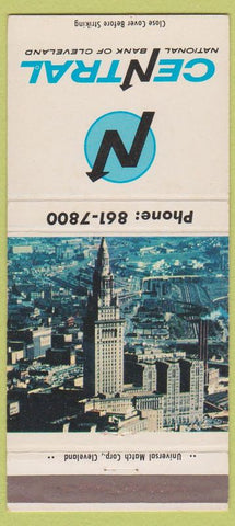 Matchbook Cover - Central National Bank Cleveland OH #1 30 Strike