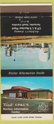 Matchbook Cover - Nuclear Information Center Hartsville SC 30 Strike