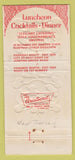 Matchbook Cover - Jumping Brook Restaurant Golf Club Neptune NJ WORN 30 Strike