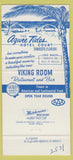 Matchbook Cover - Azure Tides Sarasota FL Viking Restaurant 30 Strike