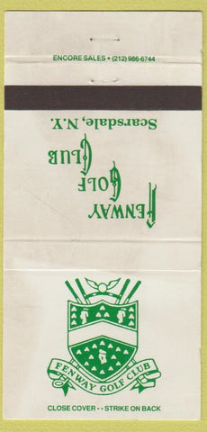 Matchbook Cover - Fenway Golf Club Scarsdale NY WEAR 30 Strike