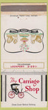 Matchbook Cover - Carriage Shop Park Hotel Lockport NY WORN 30 Strike