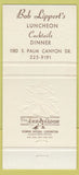 Matchbook Cover - Bob Lippert's Palm Springs CA 30 Strike