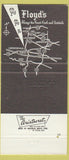 Matchbook Cover - Floyd's Restaurant Carpentersville IL 30 Strike