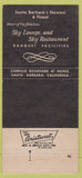 Matchbook Cover - Santa Barbara Inn CA 30 Strike