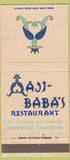 Matchbook Cover - Ali Baba's Restaurant Ingelwood CA 30 Strike