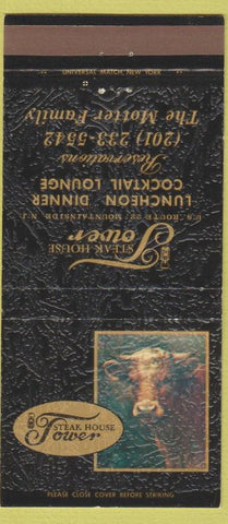 Matchbook Cover - Steak House Tower Mountainside NJ 30 Strike