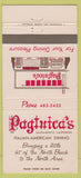 Matchbook Cover - Pagluica's Italian Restaurant Sacramento CA 30 Strike