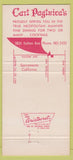 Matchbook Cover - Pagluica's Italian Restaurant Sacramento CA 30 Strike