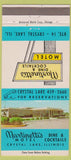 Matchbook Cover - Martinetti's Restaurant Crystal Lake IL motel 30 Strike