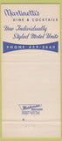 Matchbook Cover - Martinetti's Restaurant Crystal Lake IL motel 30 Strike