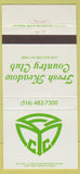 Matchbook Cover - Fresh Meadow Country Club 30 Strike