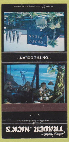 Matchbook Cover - Trader Nick's Pismo Beach CA tiki  30 Strike
