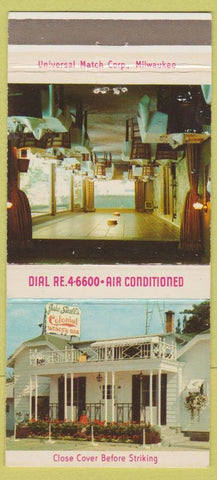 Matchbook Cover - Shall's Colonial Wonder Bar Appleton WI 30 Strike