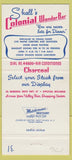Matchbook Cover - Shall's Colonial Wonder Bar Appleton WI 30 Strike