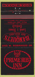 Matchbook Cover - Prime Rib Inn Stockton CA 30 Strike