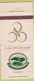 Matchbook Cover - Country Club of North Carolina Pinehurst NC 30 Strike