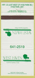 Matchbook Cover - West Haven Golf Country Club Hyde Park ON 30 Strike