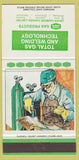 Matchbook Cover - Total Gas Welding Winnipeg Toronto Edmonton 30 Strike