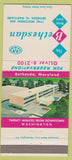 Matchbook Cover - Bethesdan Motor Hotel Bethesda MD 30 Strike