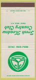 Matchbook Cover - Fresh Meadow Country Club Great Neck NY 30 Strike