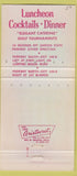Matchbook Cover - Jumping Brook Restaurant Neptune NJ 30 Strike