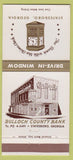 Matchbook Cover - Bullock County Bank Statesboro GA 30 Strike
