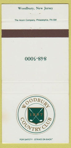 Matchbook Cover - Woodbury Country Club Woodbury NJ 30 Strike