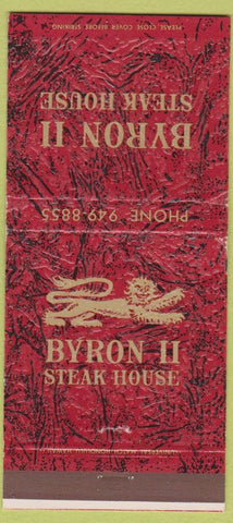 Matchbook Cover - Byron II Steak House Honolulu Hawaii 30 Strike
