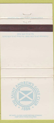 Matchbook Cover - Saint Andrews Golf Club WEAR 30 Strike
