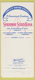 Matchbook Cover - Speedway State Bank Clermont IN 30 Strike