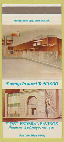 Matchbook Cover - First Federal Savings AR? 30 Strike