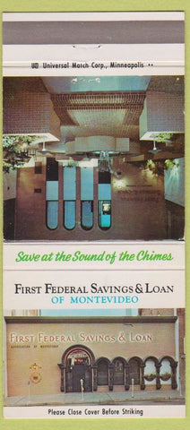 Matchbook Cover - First Federal Saving Loan Montevideo MN 30 Strike