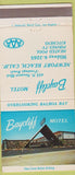 Matchbook Cover - Baycliff Hotel Newport Beach CA WEAR 30 Strike