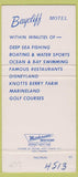 Matchbook Cover - Baycliff Hotel Newport Beach CA WEAR 30 Strike