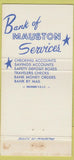 Matchbook Cover - Bank of Mauston WI 30 Strike