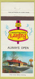 Matchbook Cover - Fuller's Restaurant girlie Toronto Calgary Edmonton 30 Strike
